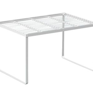 New Set of 2 Stackable Spice Rack & Cabinet Metal Shelves for Kitchen